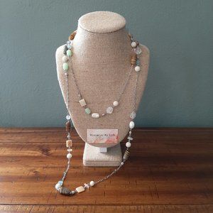 Lia Sophia Natural Stone Bead Necklace